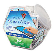 Dust-Off Touch Screen Wipes, 5 x 6, 200 Individual Foil Packets (DMHJ)