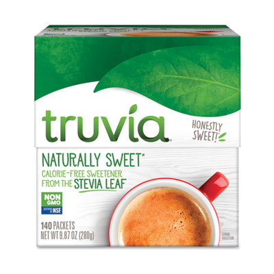 Truvia Natural Sugar Substitute, 0.12 oz Packet, 140/Box (8845)