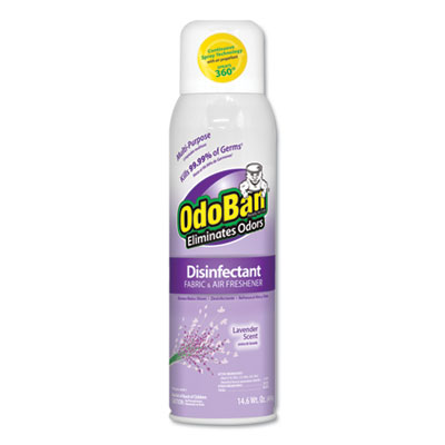 OdoBan ODOR ELIMINATOR AND DISINFECTANT, LAVENDER, 14.6 OZ, 12/CARTON (91010114A12)
