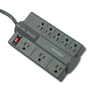 Kensington Guardian Premium Surge Protector, 8 Outlets, 6 ft Cord, 1080 Joules, Gray (38218)