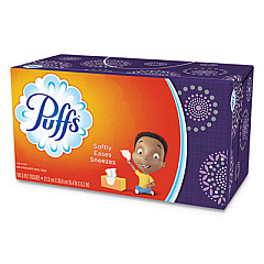 Puffs White Facial Tissue, 2-Ply, 180 Sheets/Box (87611BX)