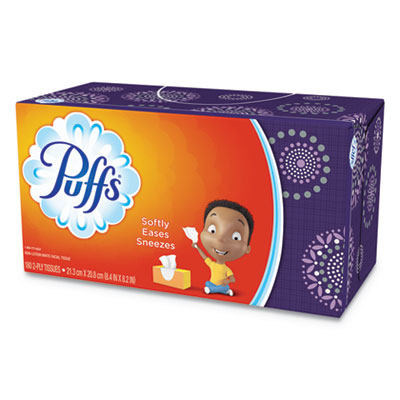 Puffs White Facial Tissue, 2-Ply, 180 Sheets/Box (87611BX)