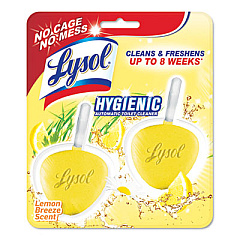 LYSOL Brand Hygienic Automatic Toilet Bowl Cleaner, Lemon Breeze, 2/Pack (83723)