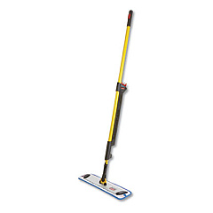 Rubbermaid Commercial HYGEN Pulse Microfiber Spray Mop System, 17" Microfiber Head, 52" Yellow Plastic Handle (1835528)
