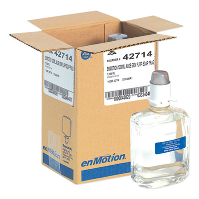 Georgia Pacific Professional GP enMotion Automated Touchless Moisturizing Gentle Foam Soap Refill, Unscented, 1,200 mL, 2/Carton (42714)