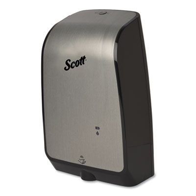 Scott Electronic Skin Care Dispenser, 1,200 mL, 7.3 x 4 x 11.7 Brushed Metallic (32508)
