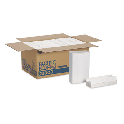 Georgia Pacific Professional Pacific Blue Select C-Fold Paper Towels, 2-Ply, 10.1 x 12.7, White, 120/Pack, 12 Packs/Carton (23000)