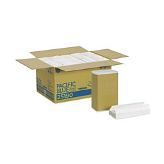 Georgia Pacific Professional Pacific Blue Basic C-Fold Paper Towel, 1-Ply, 10.1 x 12.7, White, 240/Pack, 10 Packs/Carton (25190)