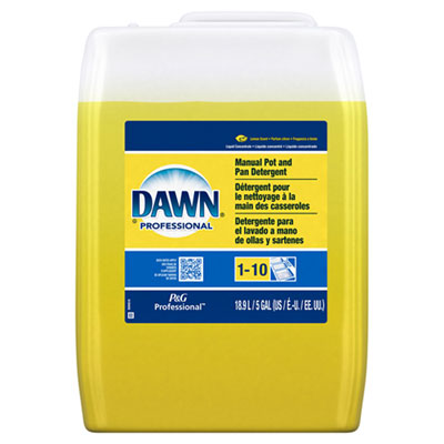 Dawn Professional Manual Pot/Pan Dish Detergent, Lemon Scent, Liquid, 5 gal Pail (70682)
