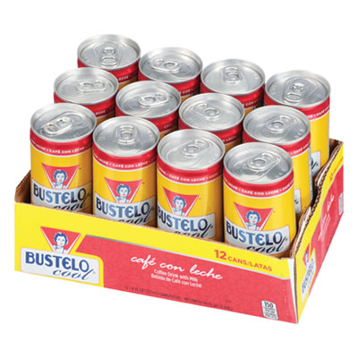 BUSTELO cool Ready To Drink Espresso Beverage, Classic, 8oz Can, 12/pack (01500)