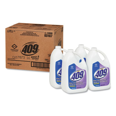 Formula 409 Glass and Surface Cleaner, Refill, 128 oz, 4/Carton (03107CT)