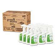 Green Works Bathroom Cleaner, 24 oz Spray Bottle, 12/Carton (00452CT)