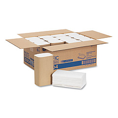 Georgia Pacific Professional Pacific Blue Basic S-Fold Paper Towels, 1-Ply, 10.25 x 9.25, White, 250/Pack, 16 Packs/Carton (20904)