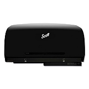 Scott Pro Coreless Twin Jumbo Roll Tissue Dispenser, 23 1/2 x 6 3/4 x 11 7/8, Black (39731)