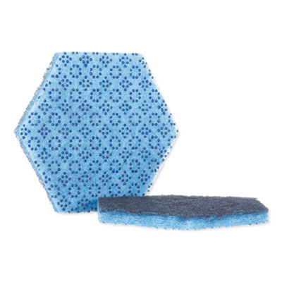 Scotch-Brite PROFESSIONAL Low Scratch Scour Pad 2000HEX, 5.75 x 5, Blue, 15/Carton