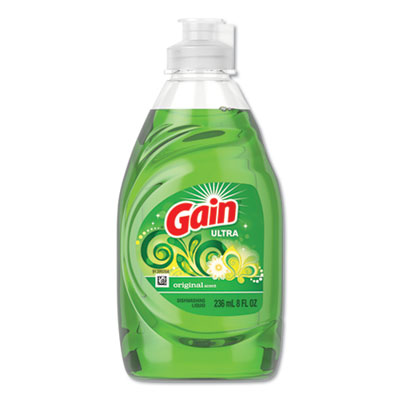Dishwashing Liquid, Gain Original, 8 Oz. Bottle, 18/carton (97614)