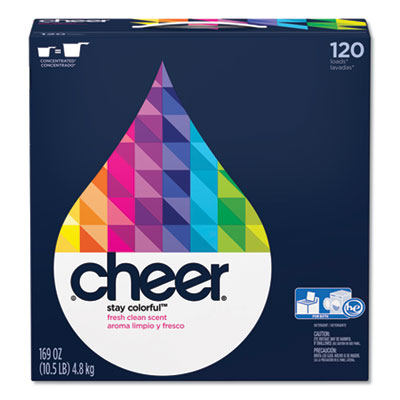 Cheer POWDER LAUNDRY DETERGENT, FRESH CLEAN SCENT, 169 OZ BOX, 2/CARTON (84929)