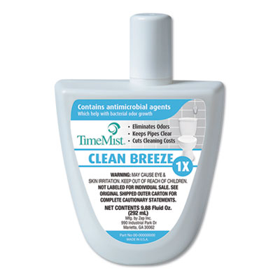 TimeMist Virtual Janitor Refill, Clean and Fresh, 10.5 oz Bottle, 12/Carton (1047941)