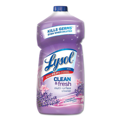 LYSOL Brand CLEAN AND FRESH MULTI-SURFACE CLEANER, LAVENDER AND ORCHID ESSENCE, 40 OZ BOTTLE, 9/CARTON (78631)