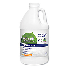 Seventh Generation Professional NON CHLORINE BLEACH, FREE AND CLEAR, 21 LOADS, 64 OZ BOTTLE, 6/CARTON (44733CT)