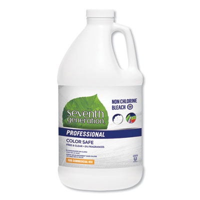 Seventh Generation Professional NON CHLORINE BLEACH, FREE AND CLEAR, 21 LOADS, 64 OZ BOTTLE, 6/CARTON (44733CT)