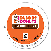 Dunkin Donuts K-Cup Pods, Original Blend, 22/Box (0845)