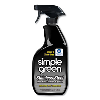 Simple Green STAINLESS STEEL ONE-STEP CLEANER AND POLISH, 32 OZ SPRAY BOTTLE (18300)