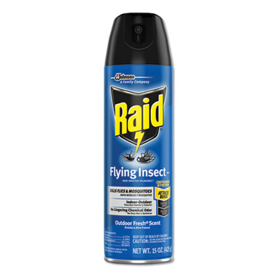 Raid Flying Insect Killer, 15 oz Aerosol Spray, 12/Carton (300816)