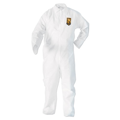 KleenGuard A20 Breathable Particle Protection Coveralls, Medium, White, 24/Carton (49002)
