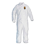 KleenGuard A40 Elastic-Cuff and Ankles Coveralls, White, 2X-Large, 25/Carton (44315)