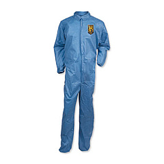 KleenGuard A20 Breathable Particle Protection Coveralls, Large, Blue,  24/Carton (58503)