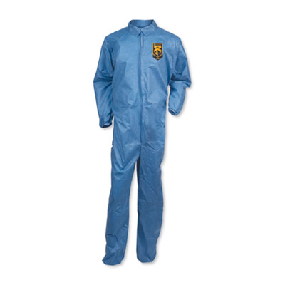 KleenGuard A20 Breathable Particle Protection Coveralls, Large, Blue,  24/Carton (58503)