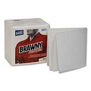 Brawny Professional All Purpose Wipers, 13 x 13, White, 50/Pack, 16/Carton (29215)