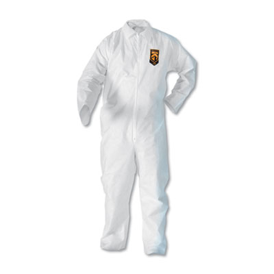 KleenGuard A20 Breathable Particle-Pro Coveralls, Zip, 2X-Large, White, 24/Carton (49005)