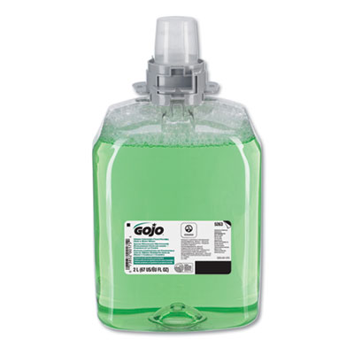 GOJO Green Certified Foam Hair and Body Wash, Cucumber Melon Scent, 2,000 mL, 2/Carton (526302)