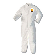 KleenGuard A40 Coveralls, White, Large, 25/Carton (44303)