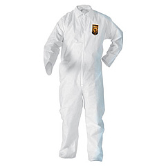 KleenGuard A20 Breathable Particle-Pro Coveralls, Zip, X-Large, White, 24/Carton (49004)