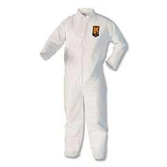 KleenGuard A40 Coveralls, 4X-Large, White, 25/Carton (44307)