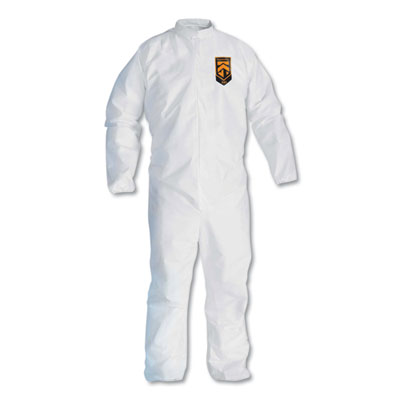 KleenGuard A30 Elastic-Back Coveralls, White, 2X-Large, 25/Carton (46005)