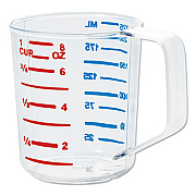 Rubbermaid Commercial Bouncer Measuring Cup, 8 oz, Clear (3210CLE)