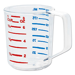Rubbermaid Commercial Bouncer Measuring Cup, 8 oz, Clear (3210CLE)