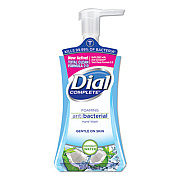 Dial Antibacterial Foaming Hand Wash, Coconut Waters, 7.5 oz Pump Bottle, 8/Carton (09316CT)