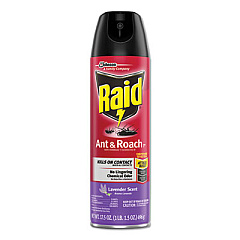 Raid Ant and Roach Killer, 17.5 oz Aerosol Spray, Lavender, 12/Carton (386221)