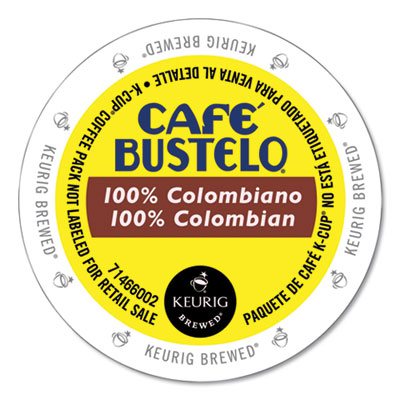 Caf Bustelo 100 Percent Colombian K-Cups, 24/Box (6107)