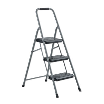 Louisville BLACK AND DECKER STEEL STEP STOOL, 3-STEP, 200 LB CAPACITY, GRAY (BXL436003)