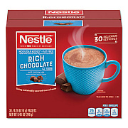 Nestl No-Sugar-Added Hot Cocoa Mix Envelopes, Rich Chocolate, 0.28 oz Packet, 30/Box (61411)