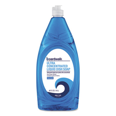 Boardwalk ULTRA CONCENTRATED LIQUID DISH SOAP, CLEAN, 40 OZ, 6/CARTON (BWK7440)