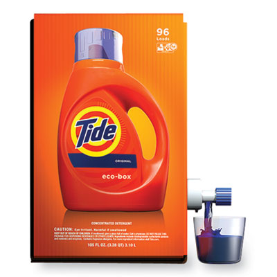 Eco-Box HE Liquid Laundry Detergent, Tide Original Scent, 105 oz Bag-In-A-Box (89013)