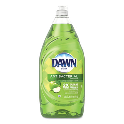 Dawn Ultra Antibacterial Dishwashing Liquid, Apple Blossom, 40 oz Bottle, 8/Carton (91093)
