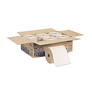 Georgia Pacific Professional Pacific Blue Basic Recycled Nonperforated Paper Towel Rolls, 1-Ply, 7.78 x 800 ft, Brown, 6 Rolls/Carton (26301)